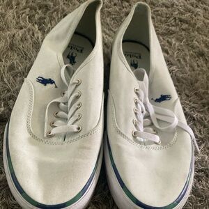 Ralph Lauren low top casual shoes men size 13 light green